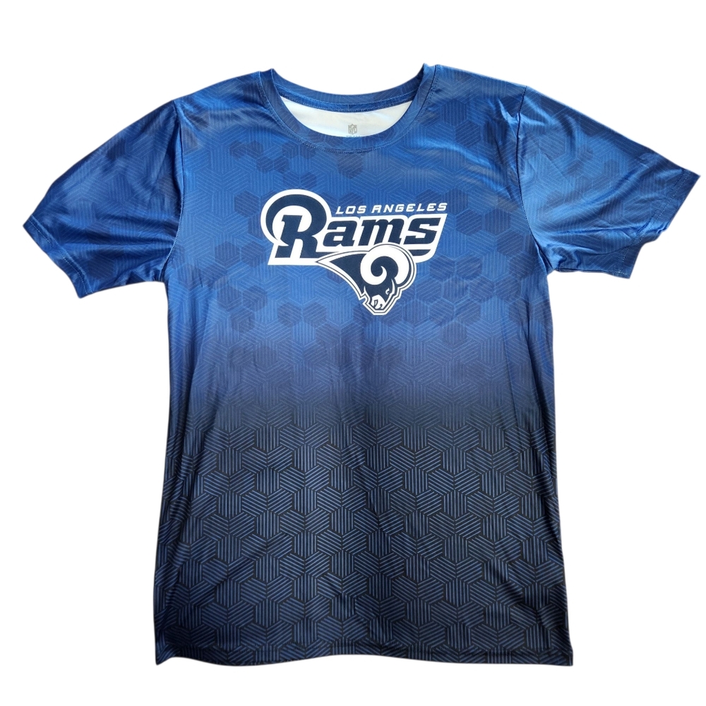 NFL TEAM APPAREL LOS ANGELES RAMS YOUTH V-NECK SHIRT XXL-18 NEW WITH TAG